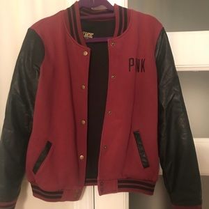 PINK varsity jacket